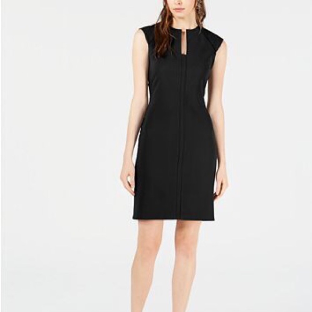 BAR III split neck bodycon dress